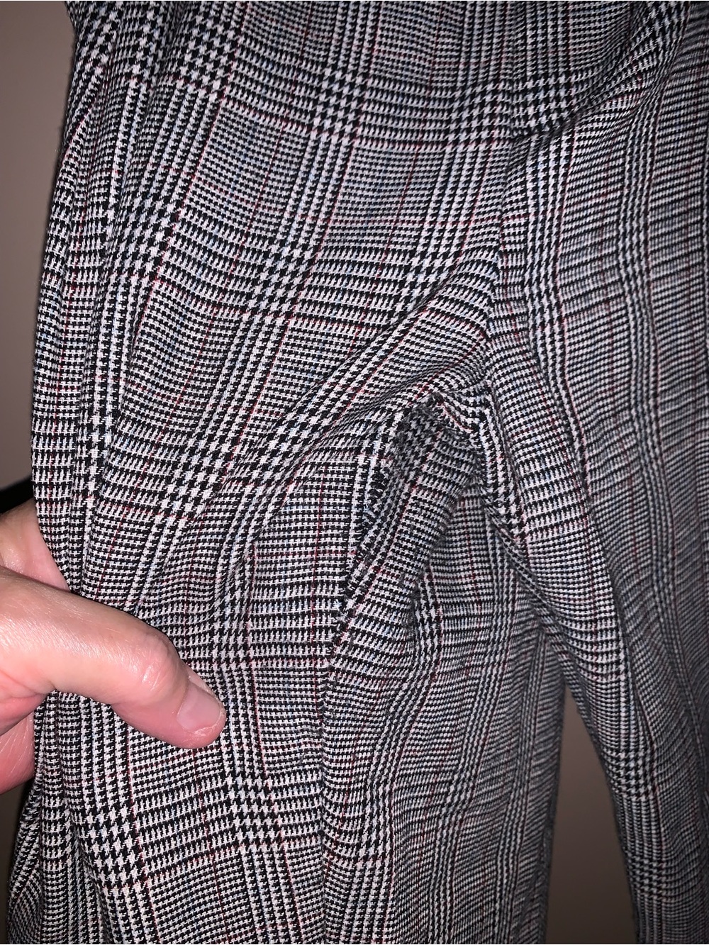 Gray Plaid Women’s Dress Pants - Picture 8 of 8